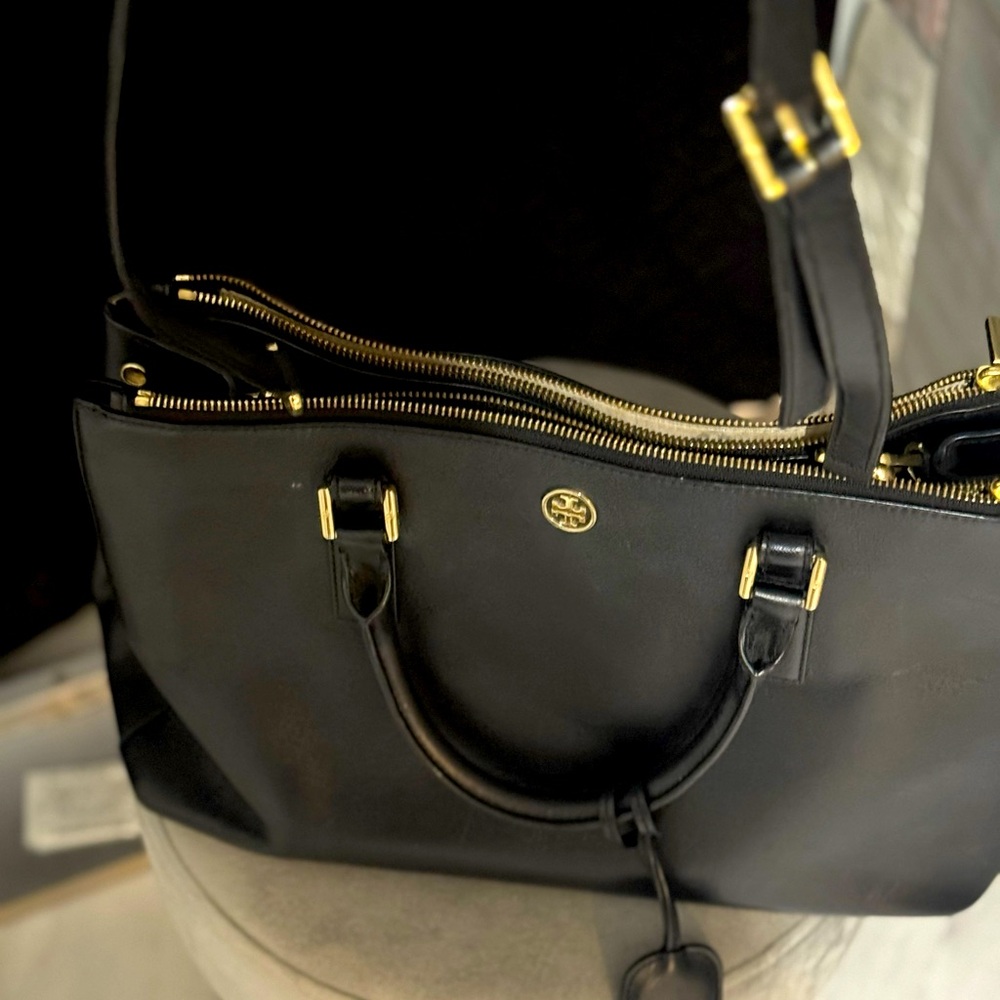 Big black Tory Burch purse